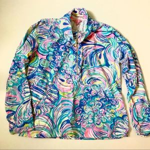 Lilly Pulitzer half zip EUC